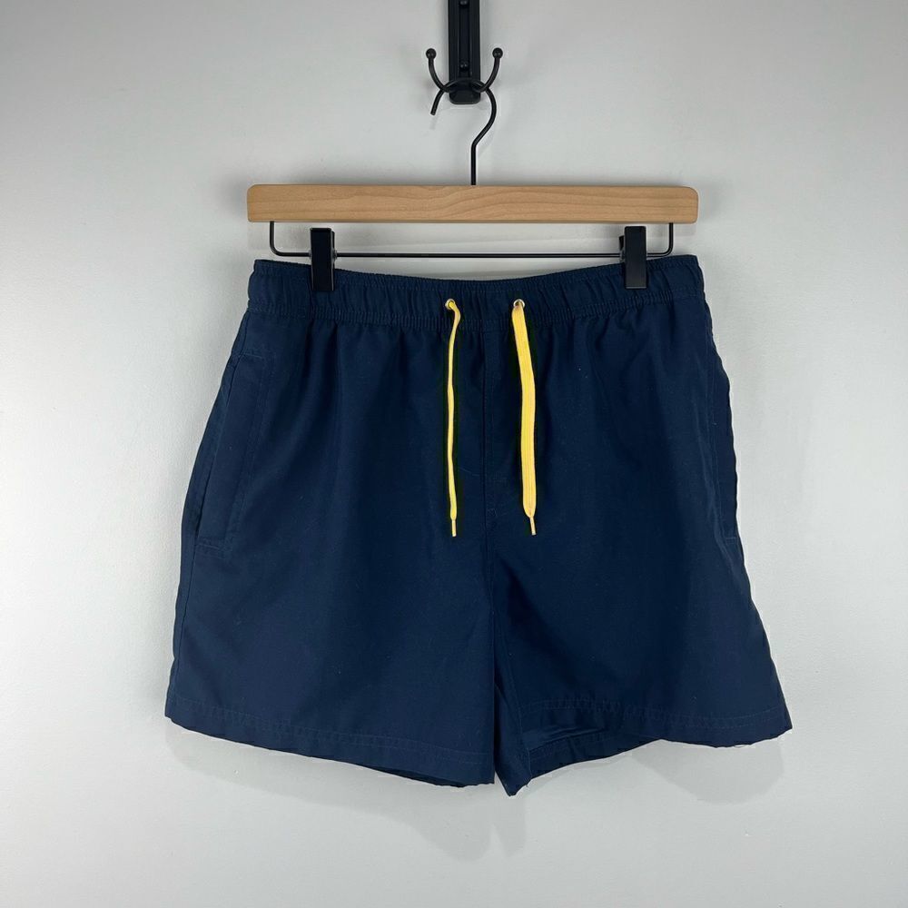 The Idle Man Navy Blue Bathing Suit Swim Shorts M NWOT